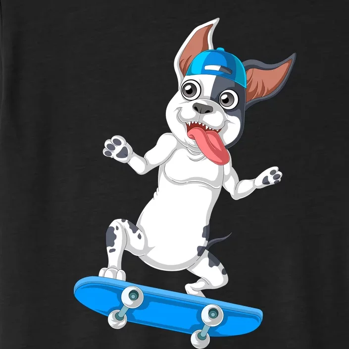 French Bulldog Skateboarding ChromaSoft Performance T-Shirt