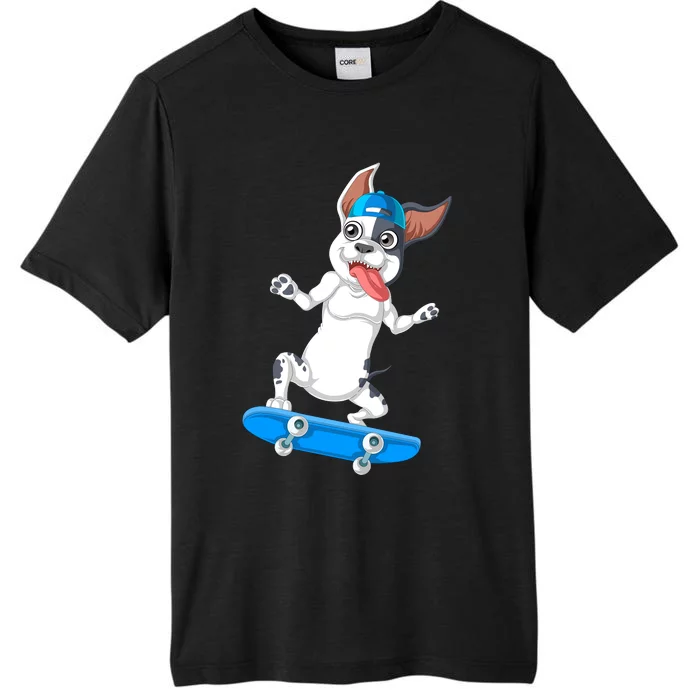 French Bulldog Skateboarding ChromaSoft Performance T-Shirt