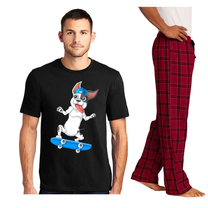 French Bulldog Skateboarding Pajama Set