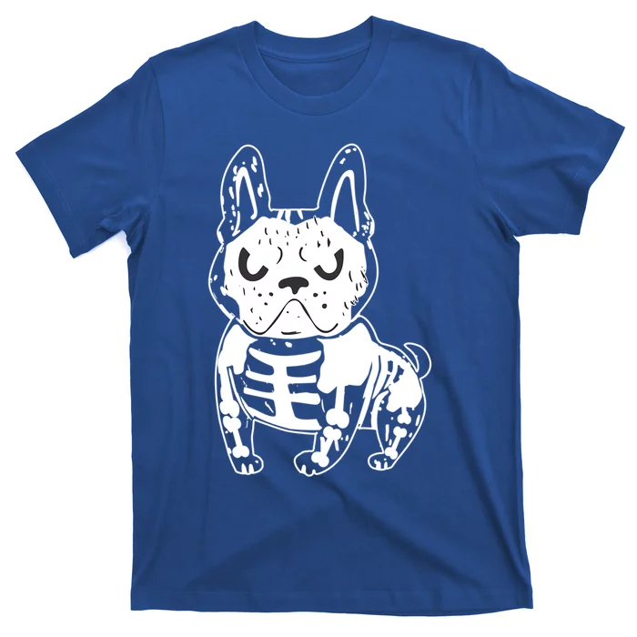 French Bulldog Skeleton Ghost Halloween Costume Gift T-Shirt