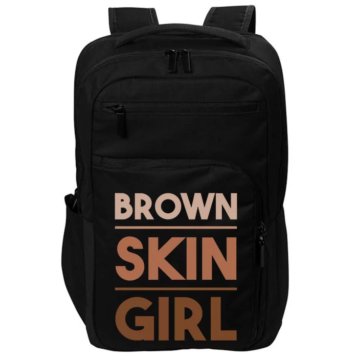 Funny Brown Skin Gift Melanin Queen Juneteenth Funny Gift Impact Tech Backpack