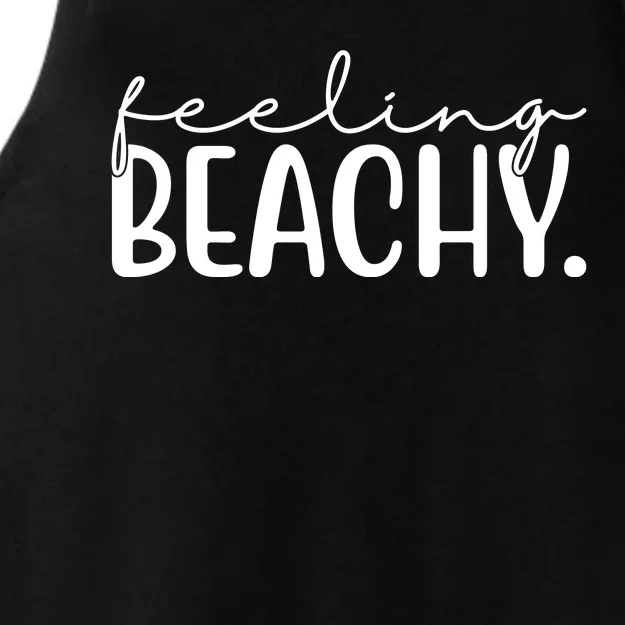 Feeling Beachy Summer Vacation Ladies Tri-Blend Wicking Tank