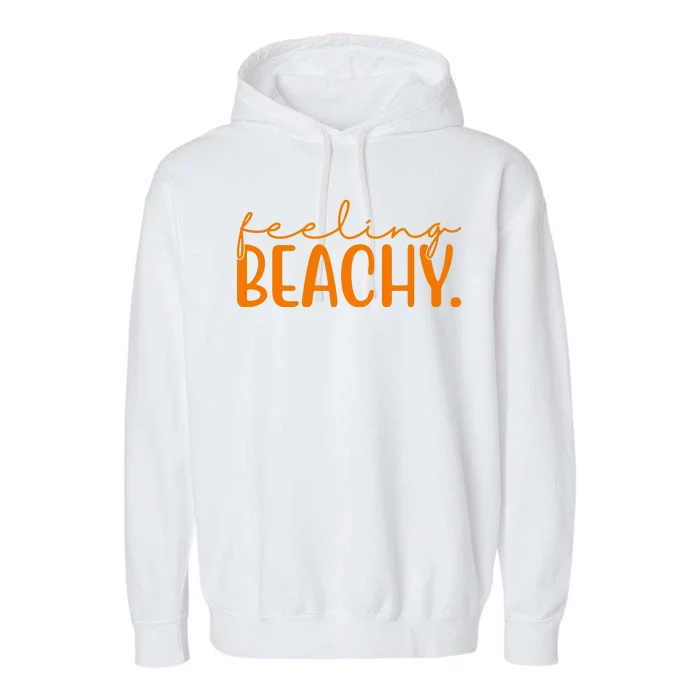 Feeling Beachy Summer Vacation Garment-Dyed Fleece Hoodie