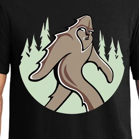 Funny Bigfoot Sasquatch Art Pajama Set