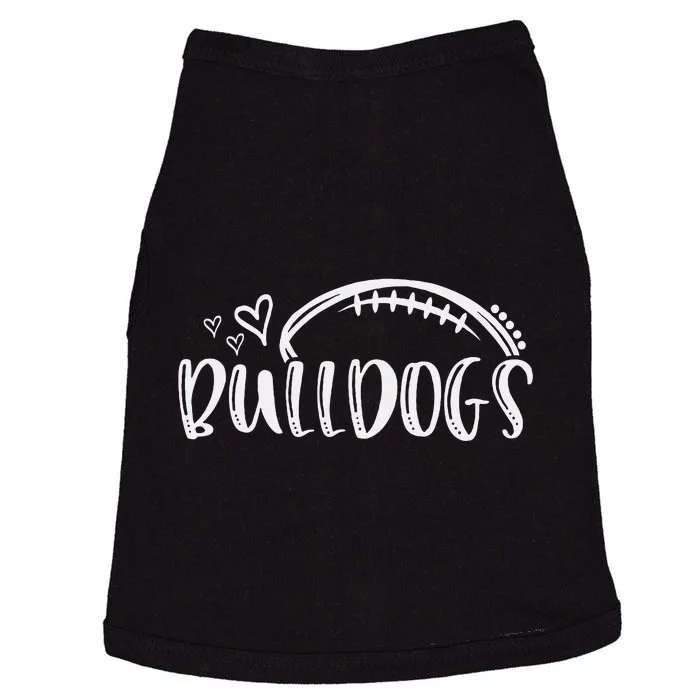 Football Bulldogs School Sports Fan Team Spirit Doggie Tank