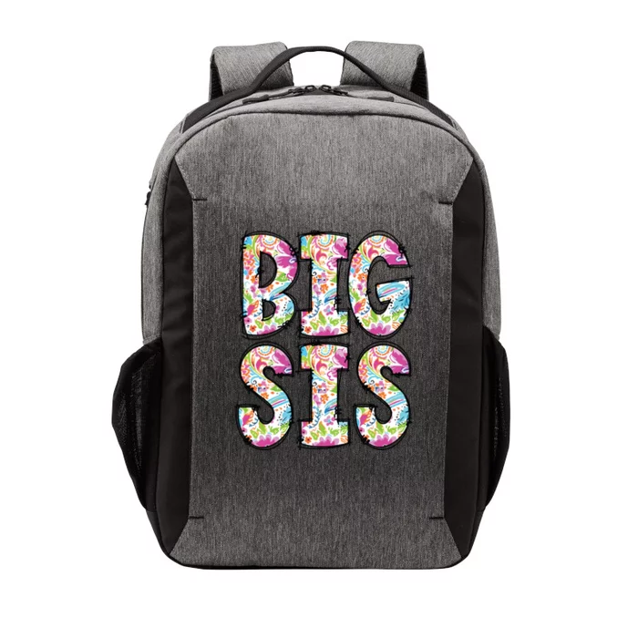 Floral Big Sister Gift Pregnancy Announcement Vector Backpack