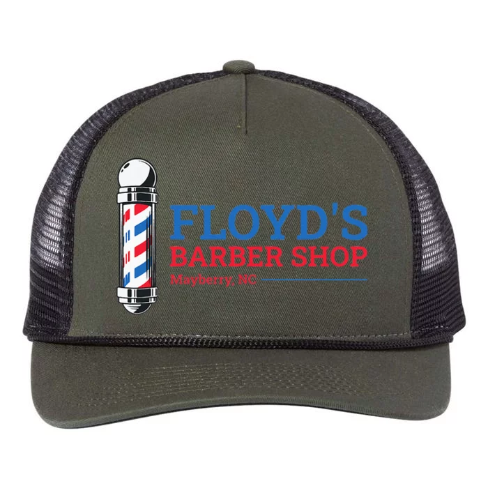 Floyds Barber Shop Mayberry North Carolina Retro Rope Trucker Hat Cap