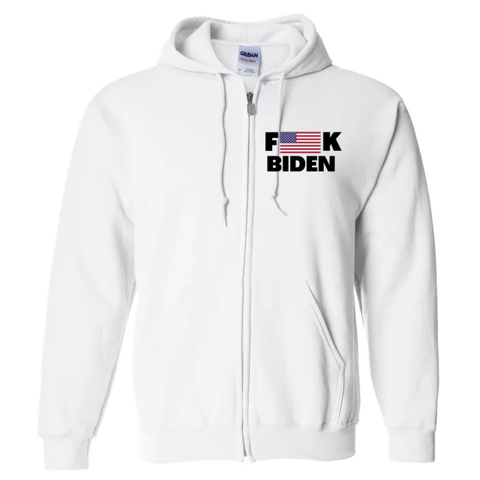 Fjb, Bare Shelves, Fuck Biden, Joe Biden Sucks Full Zip Hoodie