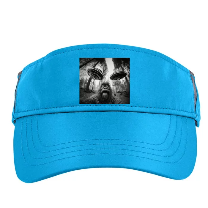 Funny Bigfoot Sasquatch Alien Ufo For Women Graphic Adult Drive Performance Visor