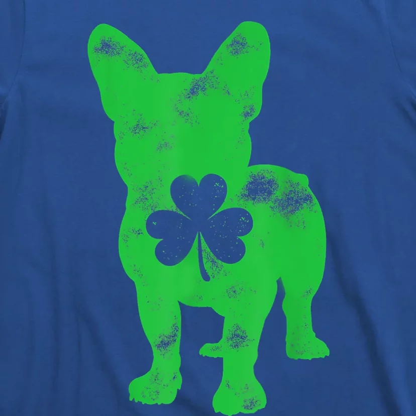 French Bulldog St Patricks Day Boys Girls Shamrock Dog Lover T-Shirt