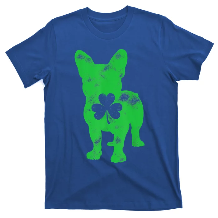 French Bulldog St Patricks Day Boys Girls Shamrock Dog Lover T-Shirt