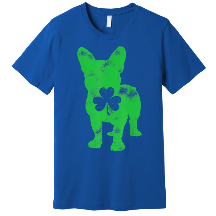 French Bulldog St Patricks Day Boys Girls Shamrock Dog Lover Premium T-Shirt