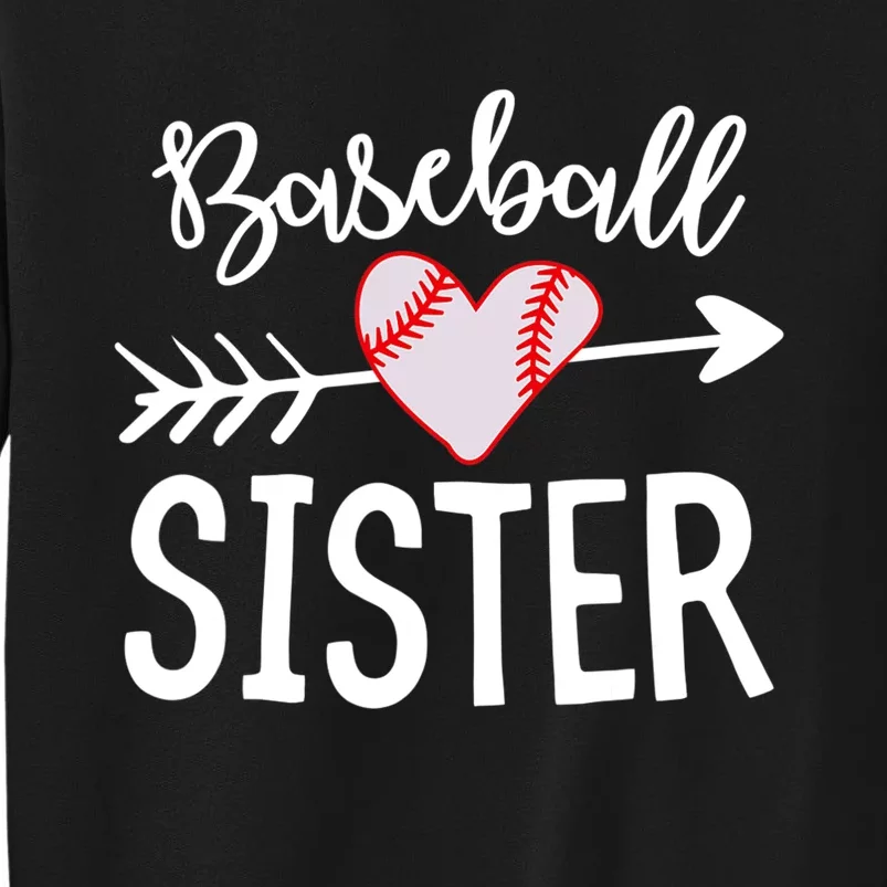 Funny Baseball Sister quote Sister cool Baseball Sister Sweatshirt