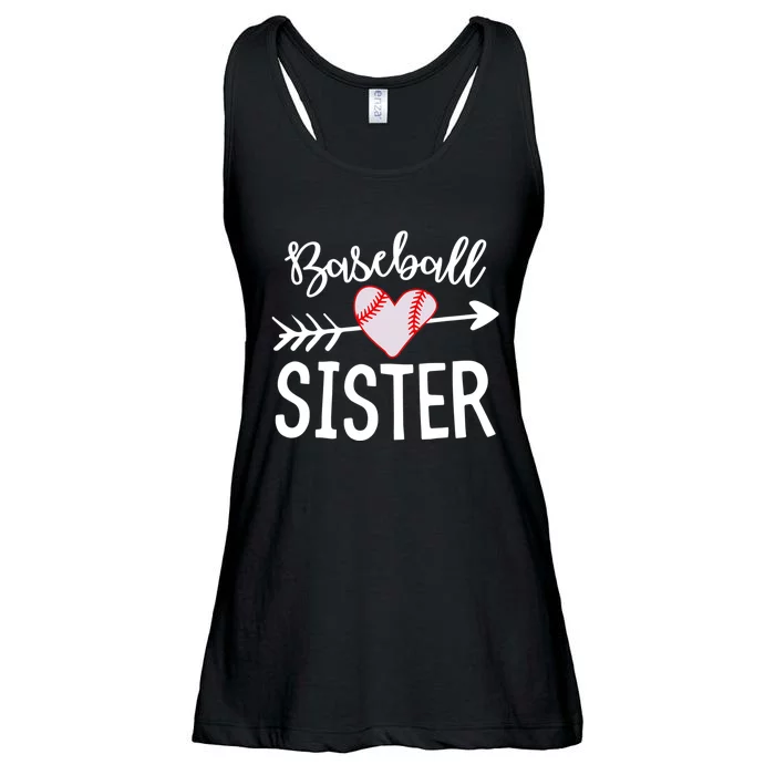 Funny Baseball Sister quote Sister cool Baseball Sister Ladies Essential Flowy Tank