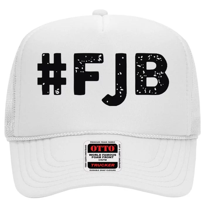 Funny Bare Shelves Biden E Parody Logo #Fjb High Crown Mesh Trucker Hat