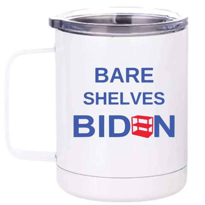 Funny Bare Shelves Biden E Parody Logo #Fjb Front & Back 12oz Stainless Steel Tumbler Cup