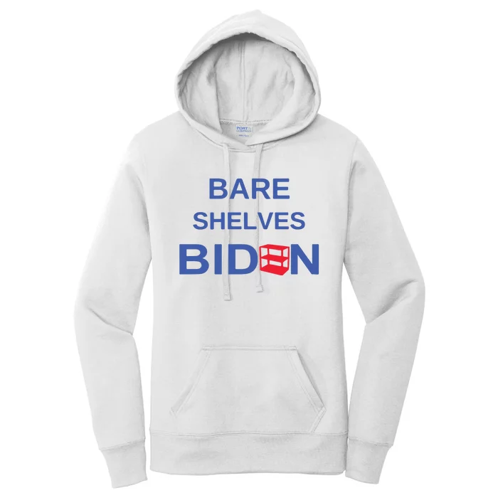 Funny Bare Shelves Biden E Parody Logo #Fjb Women's Pullover Hoodie