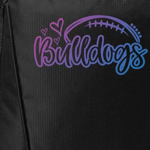 Football Bulldogs School Sports Fan Team Spirit Gift City Backpack