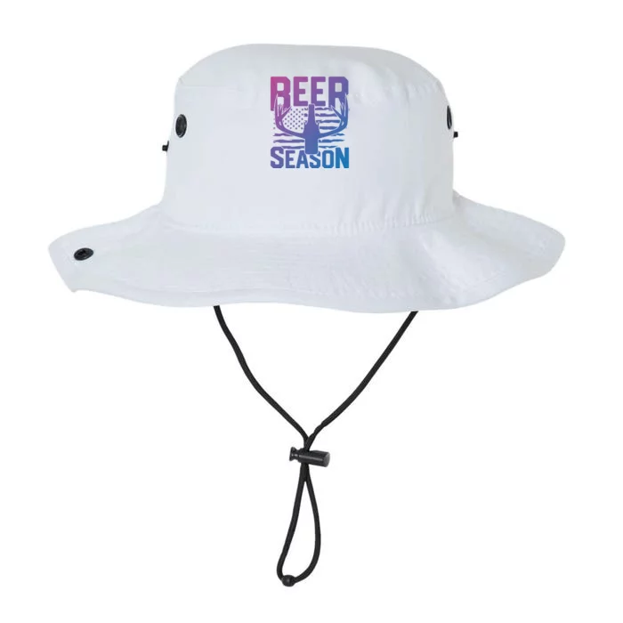 Funny Beer Season Deer Antlers American Flag Hunting Gift Legacy Cool Fit Booney Bucket Hat