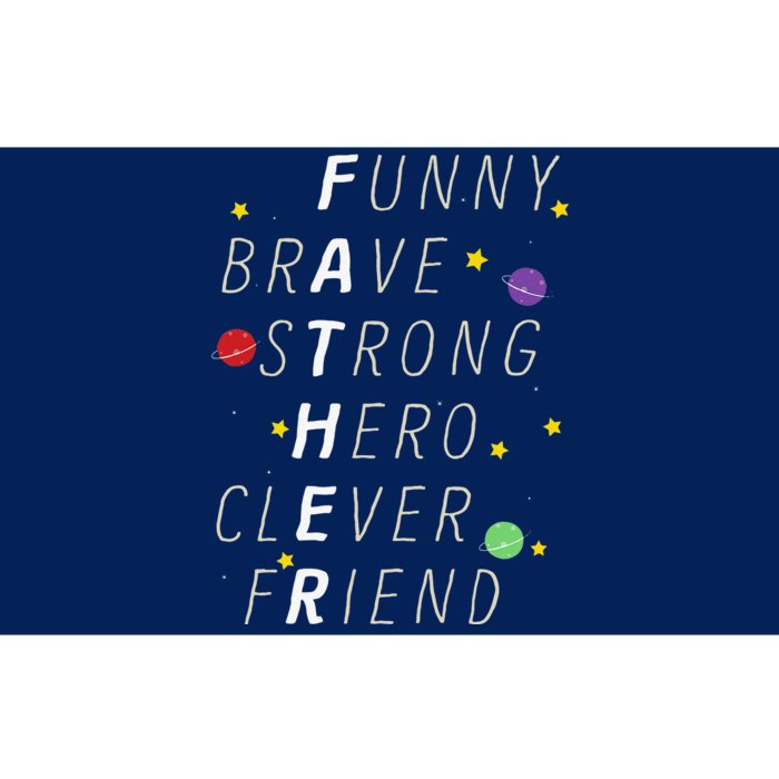 Funny Brave Strong Hero Clever Friend Father Fathers Day Bumper Sticker