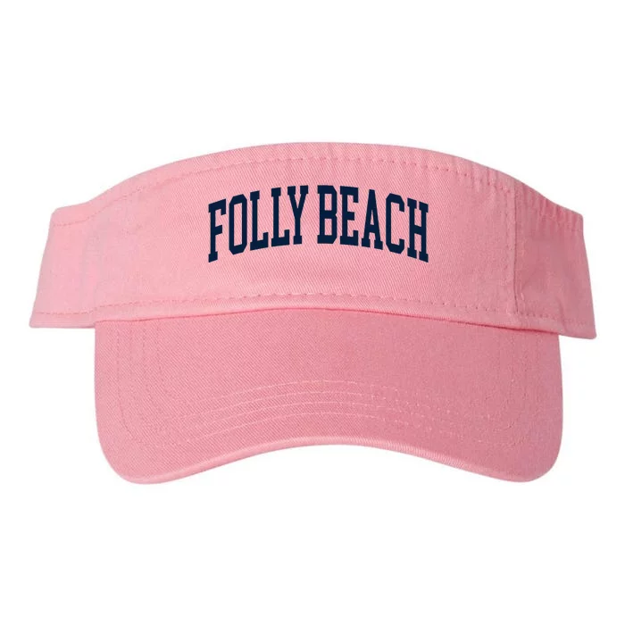 Folly Beach South Carolina Souvenir Valucap Bio-Washed Visor