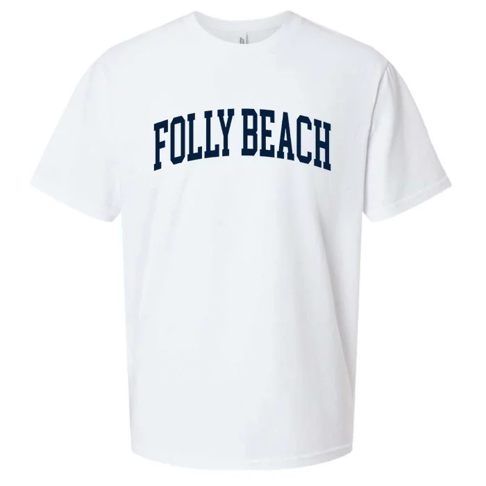 Folly Beach South Carolina Souvenir Sueded Cloud Jersey T-Shirt