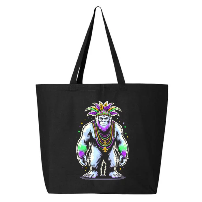 Funny Bigfoot Sasquatch Mardi Gras Festival Costume 25L Jumbo Tote