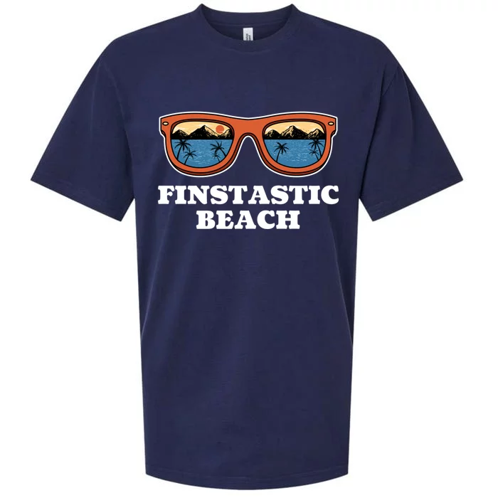 Finstastic Beach Summer Fishing Tropical Fisher Family Cute Gift Sueded Cloud Jersey T-Shirt