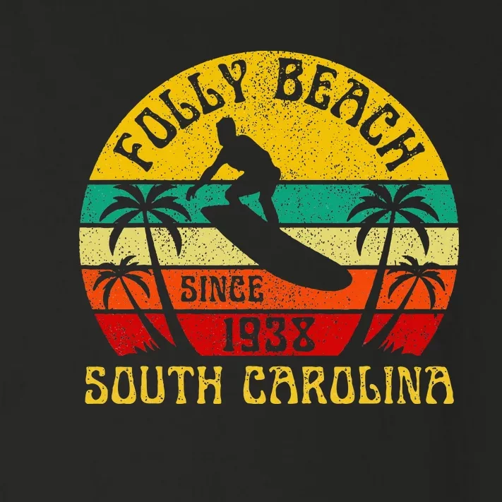 Folly Beach South Carolina Surfing Summer Vacation Toddler Long Sleeve Shirt