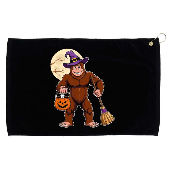 Funny Bigfoot Sasquatch Witch Halloween Costume Grommeted Golf Towel