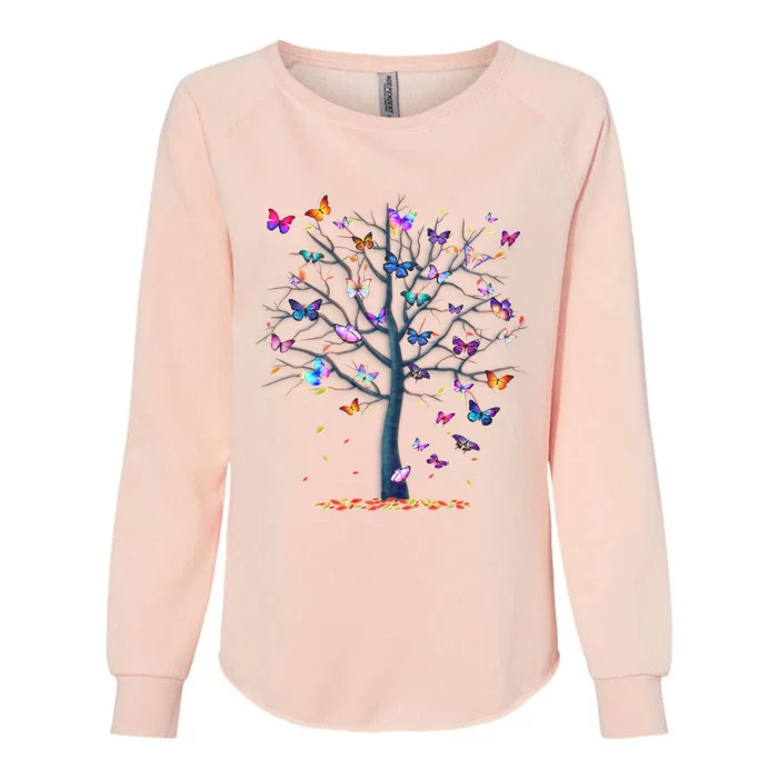 Funny Butterfly Saying Grey Classic Fit Womens California Wash Sweatshirt