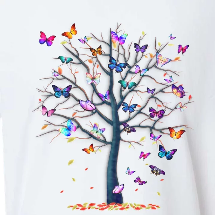 Funny Butterfly Saying Grey Classic Fit Sueded Cloud Jersey T-Shirt