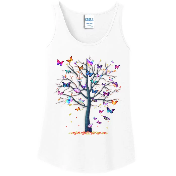 Funny Butterfly Saying Grey Classic Fit Ladies Essential Tank