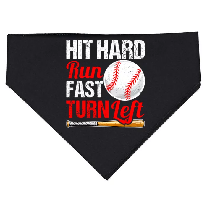 Funny Baseball Softball Fathers Day Dad Papa Son Daughter Cool Gift USA-Made Doggie Bandana