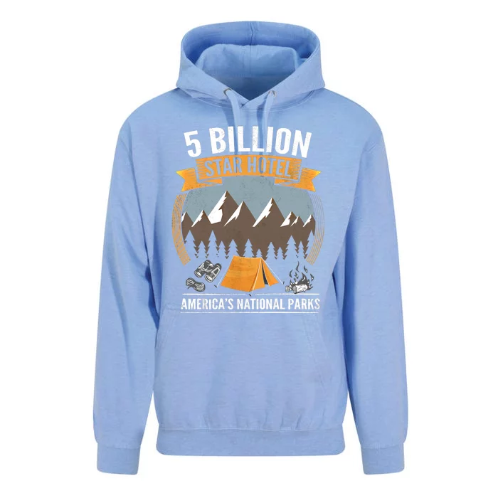 Five Billion Star Hotel National Parks Camping Outdoors Gift Unisex Surf Hoodie