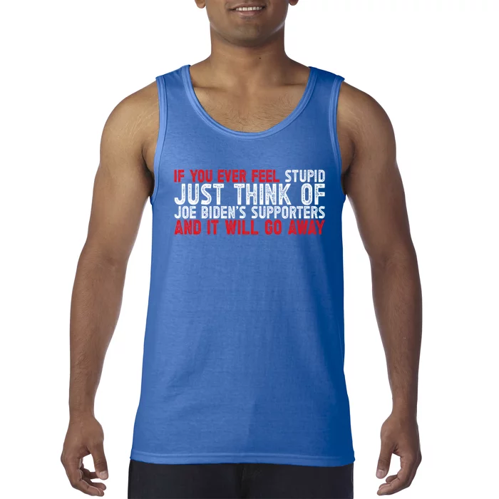 Funny Biden Supporter Retro Design Great Gift Tank Top