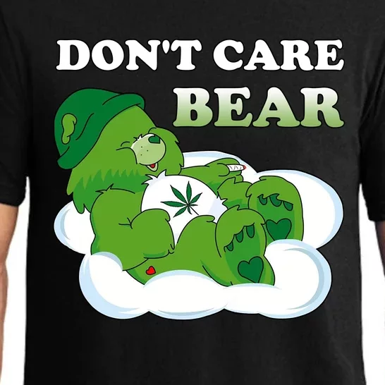 Funny Bear Smoking Weed Cannabis Pajama Set