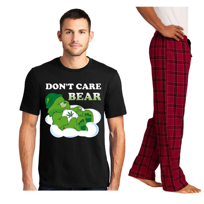 Funny Bear Smoking Weed Cannabis Pajama Set