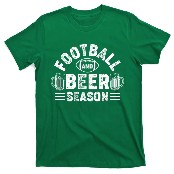 Football & Beer Season Graphic T-Shirt