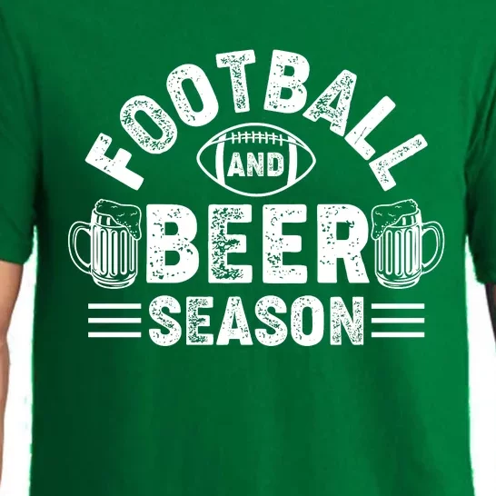 Football & Beer Season Graphic Pajama Set