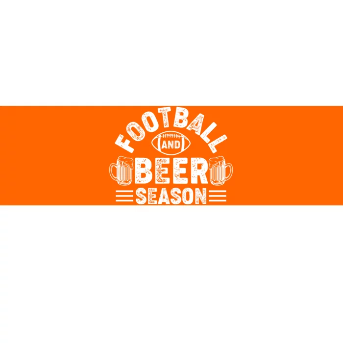 Football & Beer Season Graphic Bumper Sticker