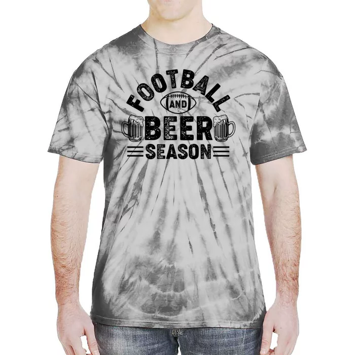 Football & Beer Season Graphic Tie-Dye T-Shirt