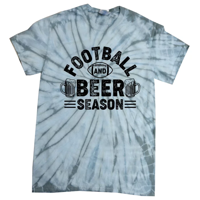 Football & Beer Season Graphic Tie-Dye T-Shirt