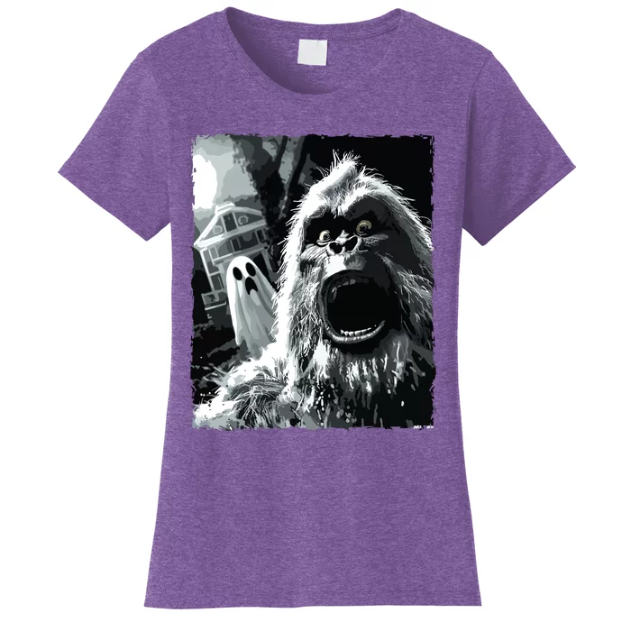 Funny Bigfoot Sasquatch Halloween Women's T-Shirt