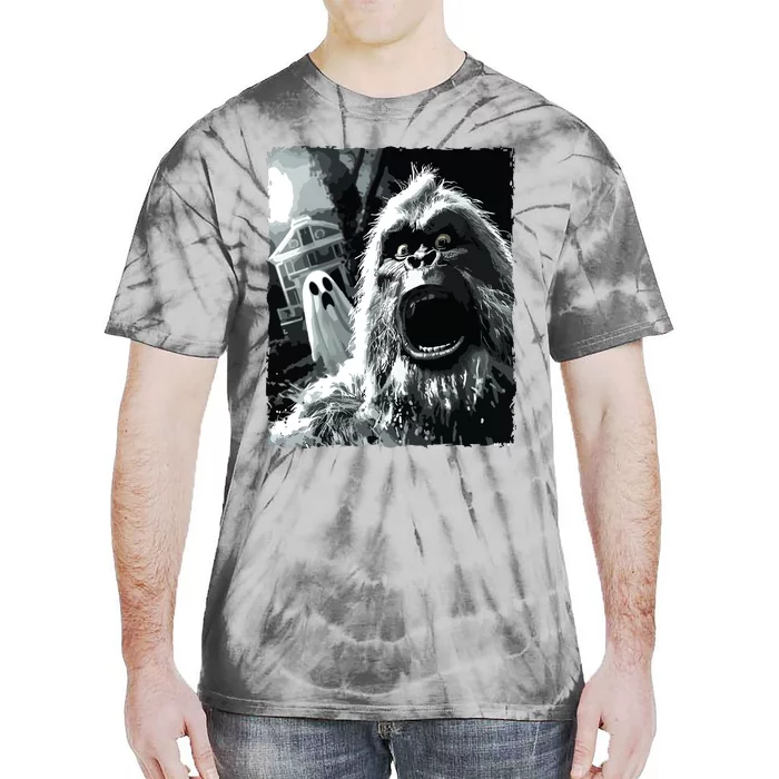 Funny Bigfoot Sasquatch Halloween Tie-Dye T-Shirt