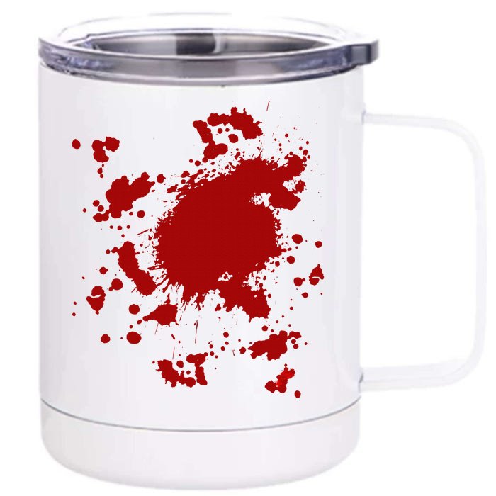 Fake Blood Splatter Gag Fancy Dress Front & Back 12oz Stainless Steel Tumbler Cup