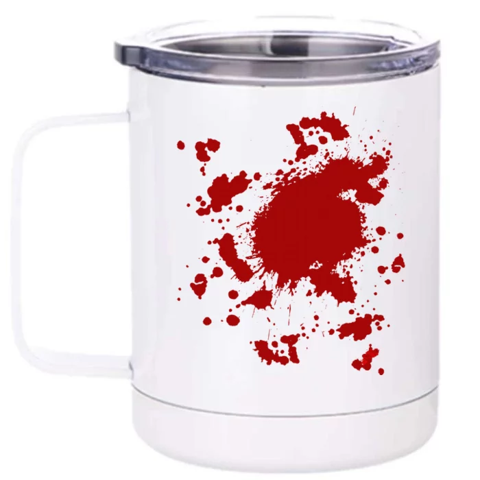 Fake Blood Splatter Gag Fancy Dress Front & Back 12oz Stainless Steel Tumbler Cup