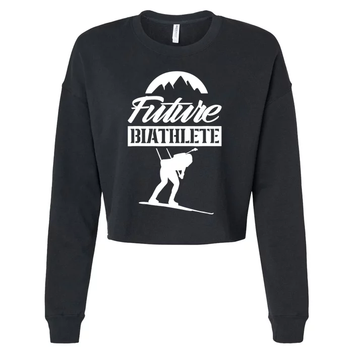 Future Biathlete Sports Biathlon Biathlons Cropped Pullover Crew