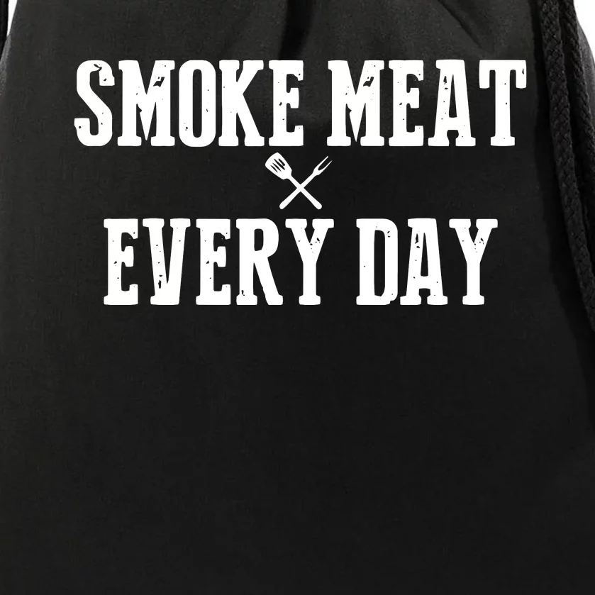 Funny BBQ Smoker Accessory Pitmaster Dad Grilling Gift Drawstring Bag