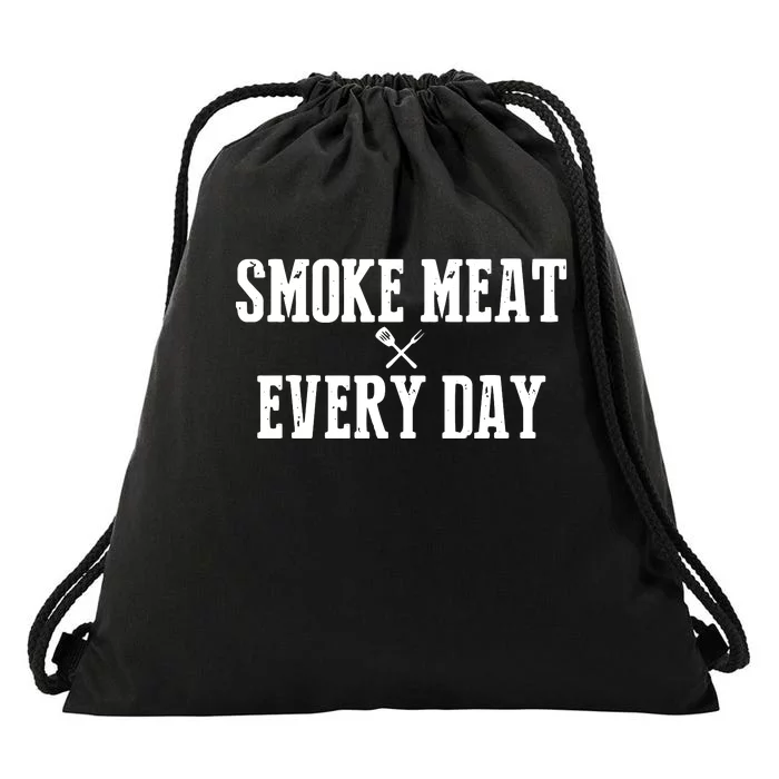 Funny BBQ Smoker Accessory Pitmaster Dad Grilling Gift Drawstring Bag